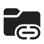 Folder Link SVG Icon